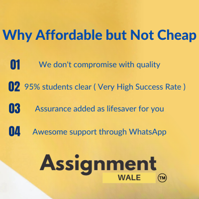 Assignment Wale  |Why Affordable but Not Cheap - 5